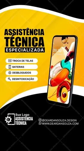 cartaz conserto de iphone